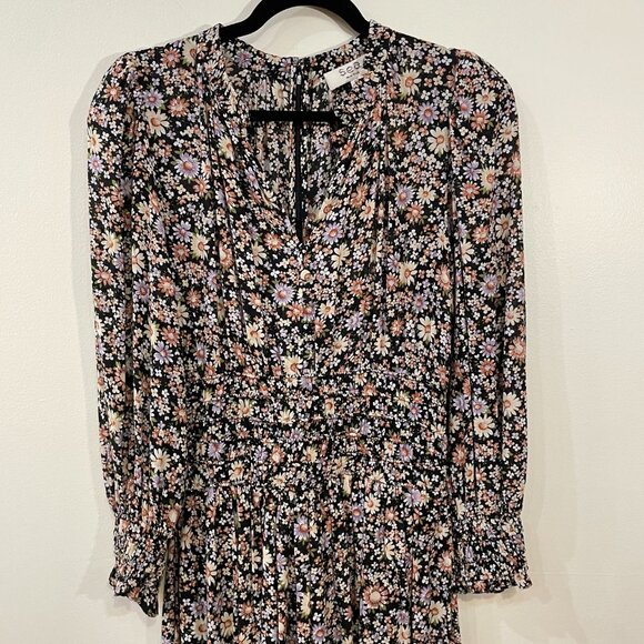 Last Chance! New Sea NY Carson Fall Floral Smocked Maxi Dress Small $395 - Picture 8 of 12